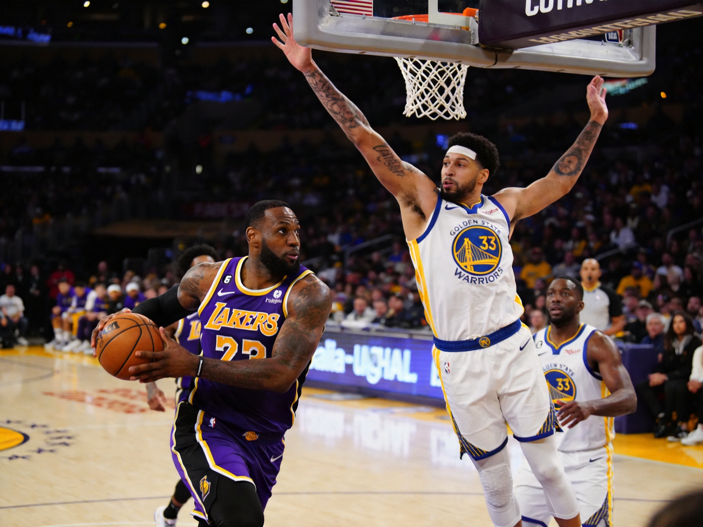 NBA湖人vs勇士精彩集锦